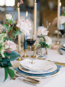 fine art wedding tablescape