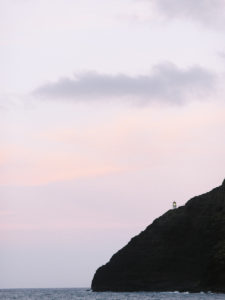 Makapu'u lighthouse at sunset