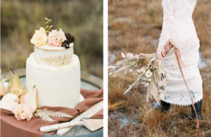 Pumpkin Patch AK wedding cake and That Feeling Co Tanya Val bouquet