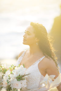 Oahu sunrise bridal portraits 