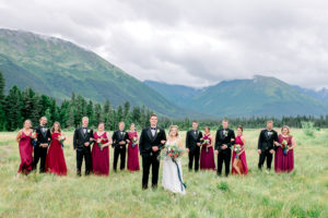 Moose Meadows bridal party 