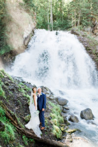 Alaska waterfall wedding Barbara falls