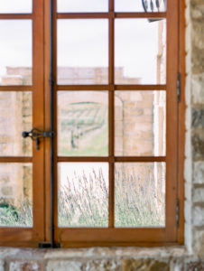 Tuscan villa window lavender 