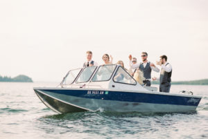 Alaska speedboat wedding film photographer
