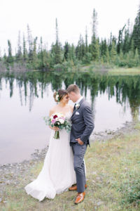 Alaska lake wedding