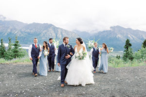 Matanuska Glacier bridal party