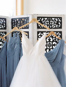 wedding dress custom wood hanger gowns