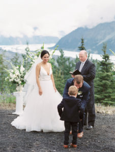 Matanuska Glacier wedding ceremony
