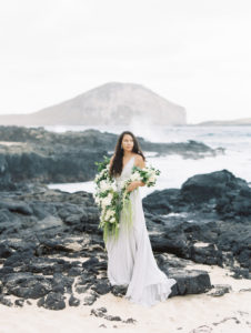 Makapu'u Beach bride wedding elopement film photographer
