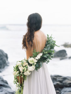 Hawaii bride Passion Roots wedding florals