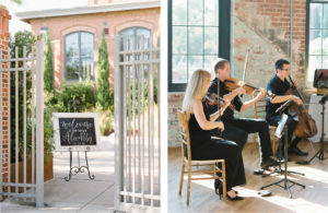 The Cedar Room wedding Edgewire music violins 