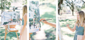 Chloe Strickland live wedding painter 