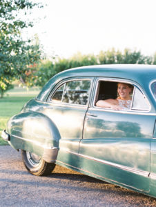 vintage car wedding Grand Teton