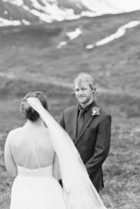 Alaska elopement groom